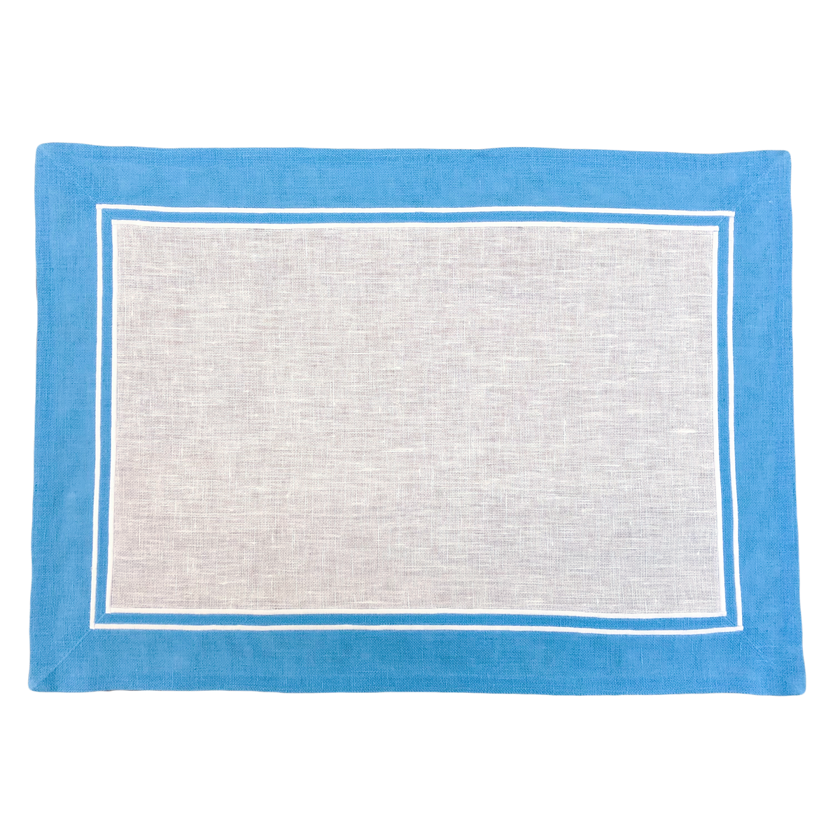 Set of 2 turquoise Giglio placemats and napkins