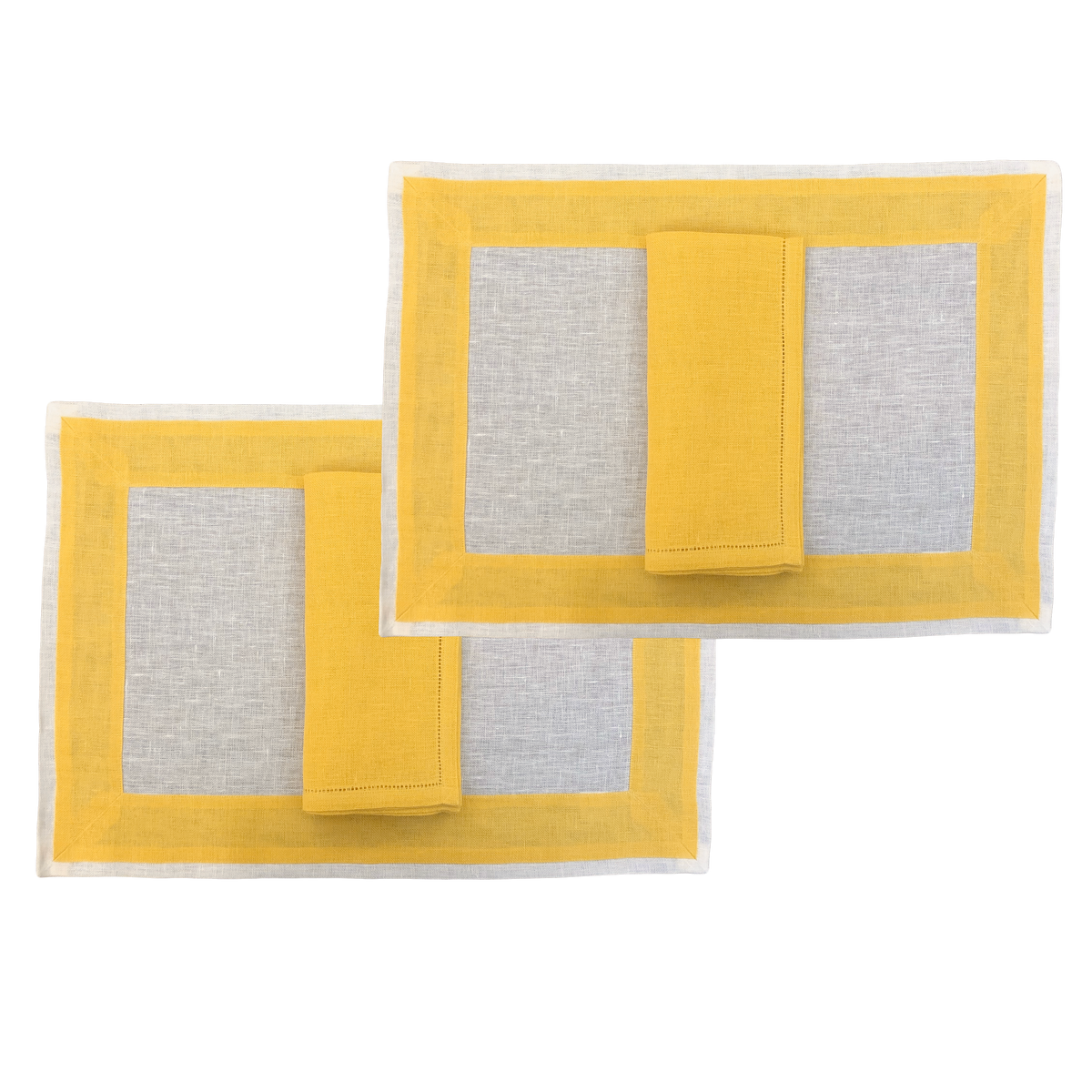 New Elba – set of 2 yellow placemats and napkins