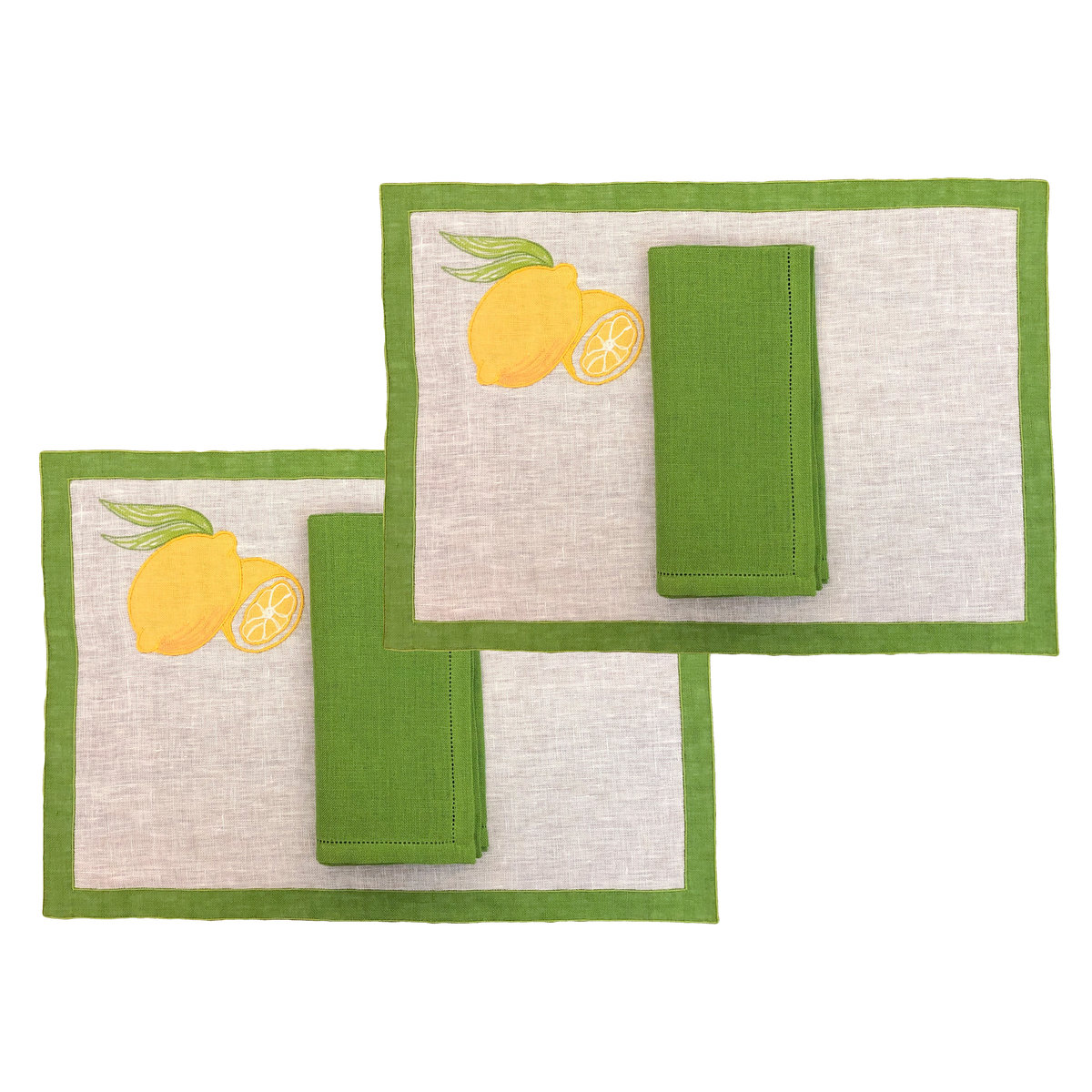 Zagare limoni – set of 2 placemats and napkins