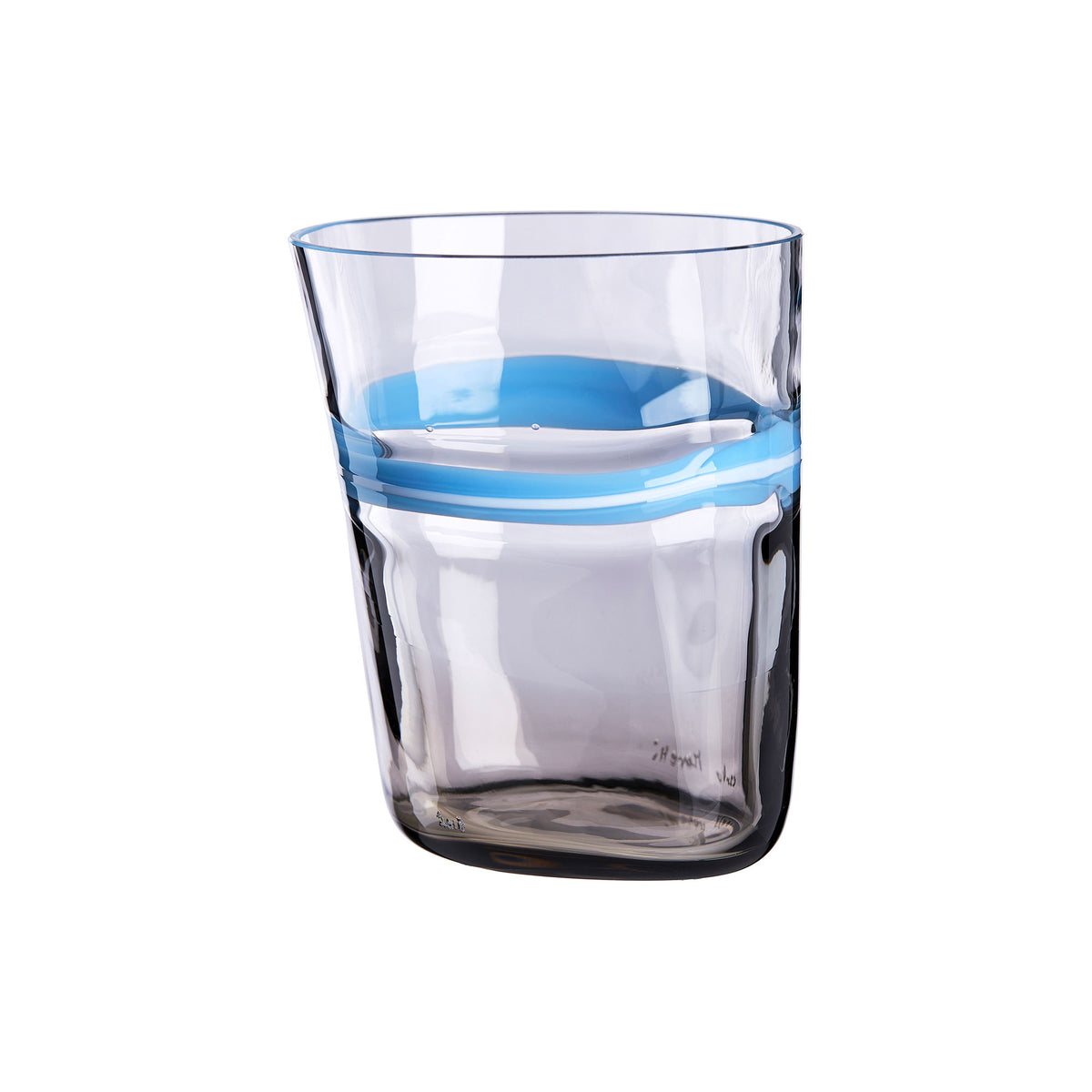 Bora – glass with light blue band