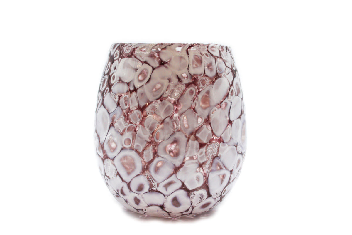 Tumbling glass with murrina
