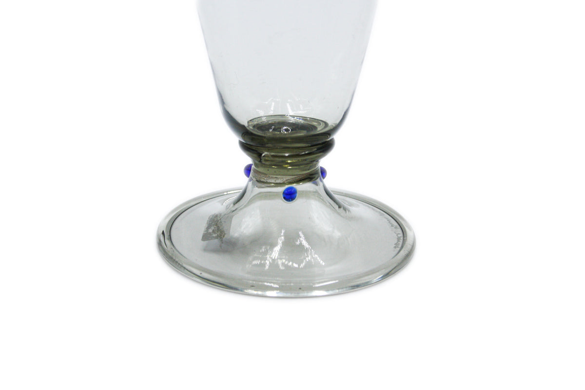 Set of 2 octagonal glasses with base