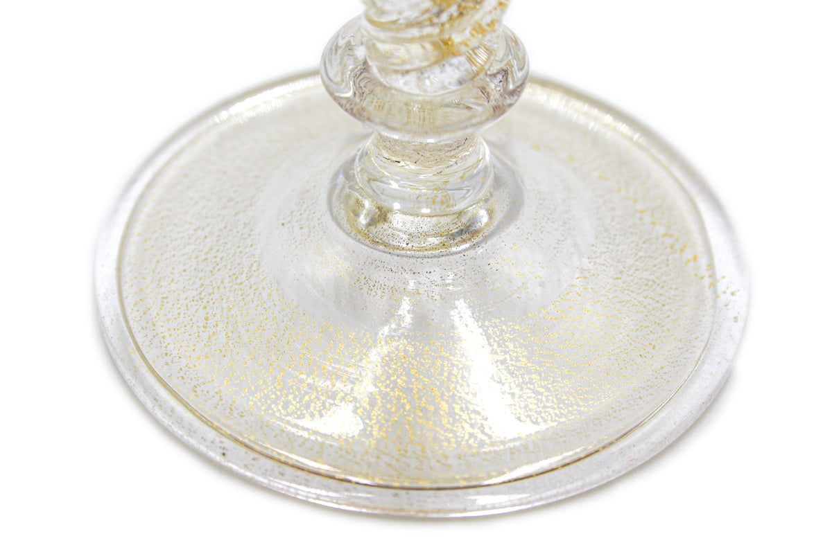 Set of 2 micro glasses with gold details