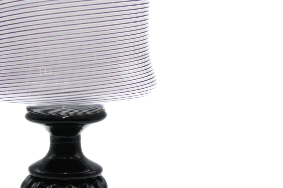 Black and white filigrana Catino goblet