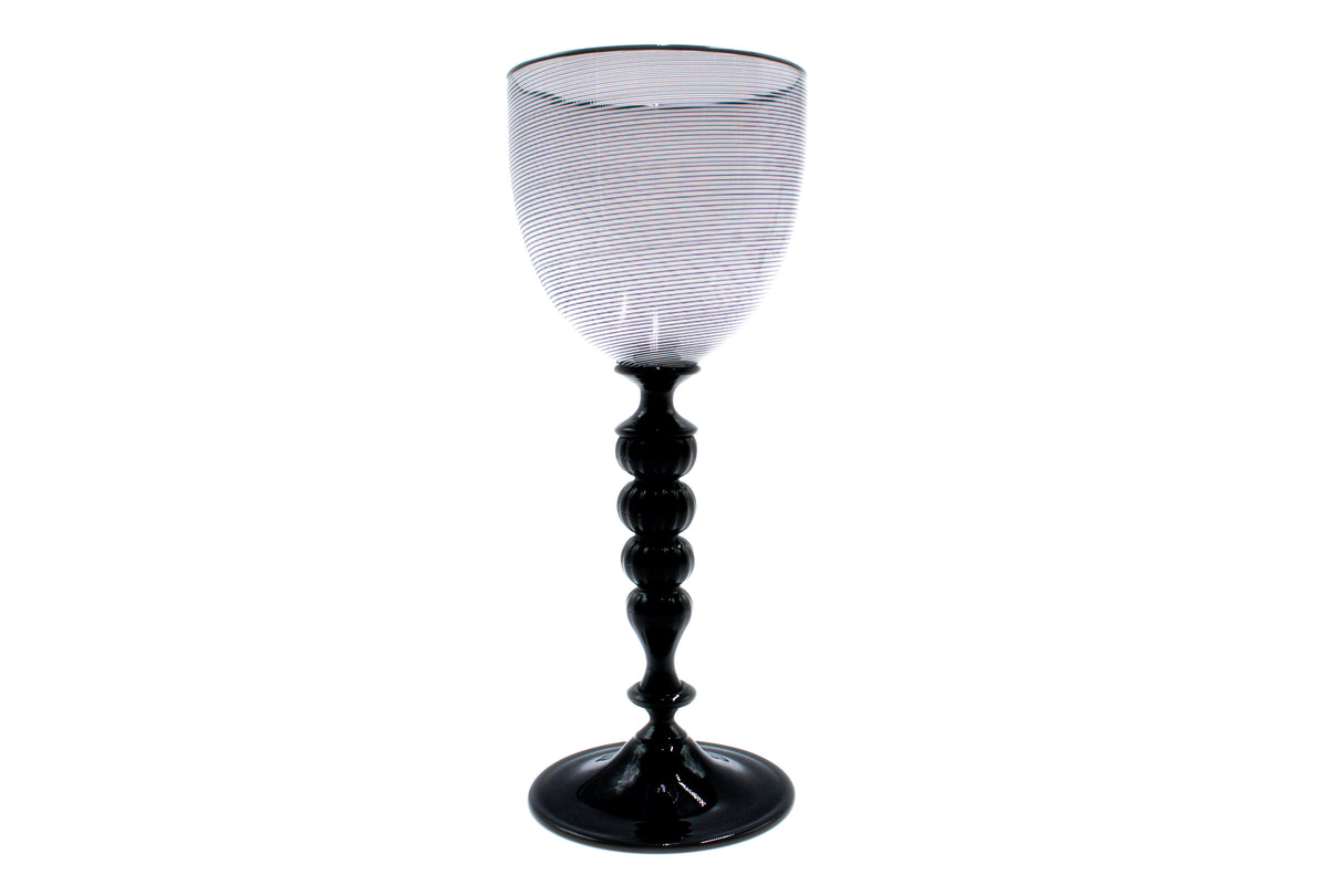 Veronese goblet in black and white filigrana