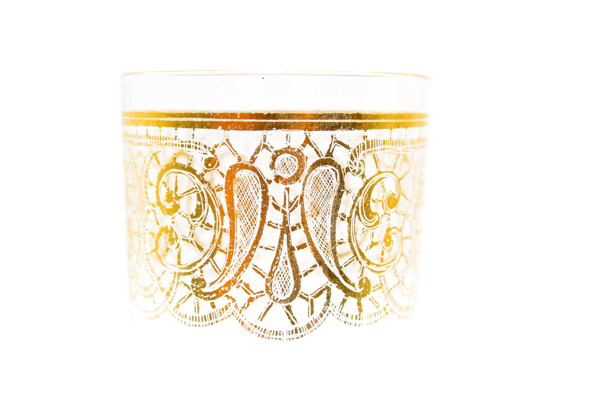 Crystal goblet with gold decoration