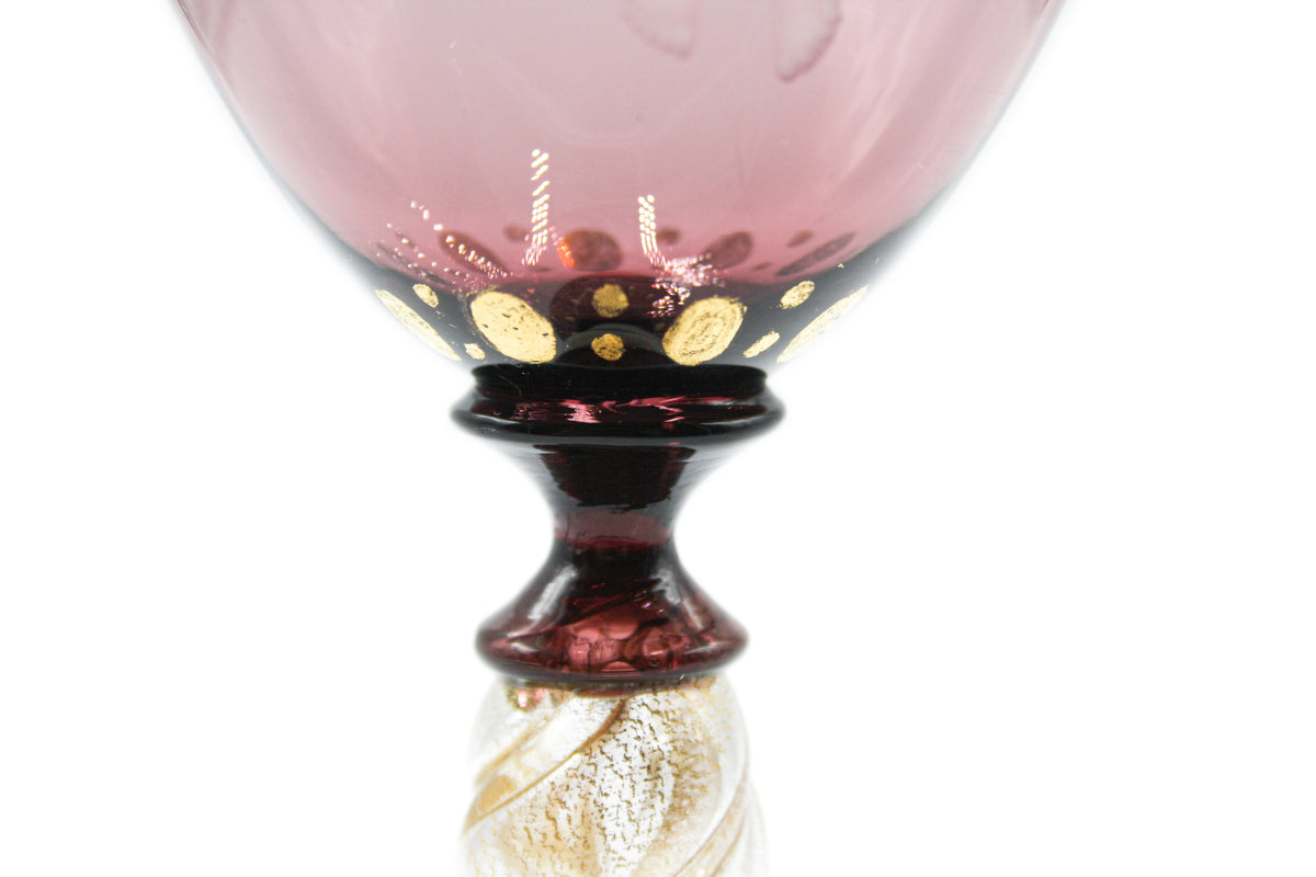 Verona amethyst chalice with angel engraving