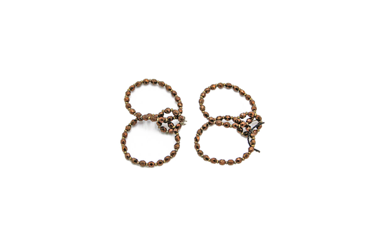 3-Ring Earrings - VARIOUS COLORS AVAILABLE
