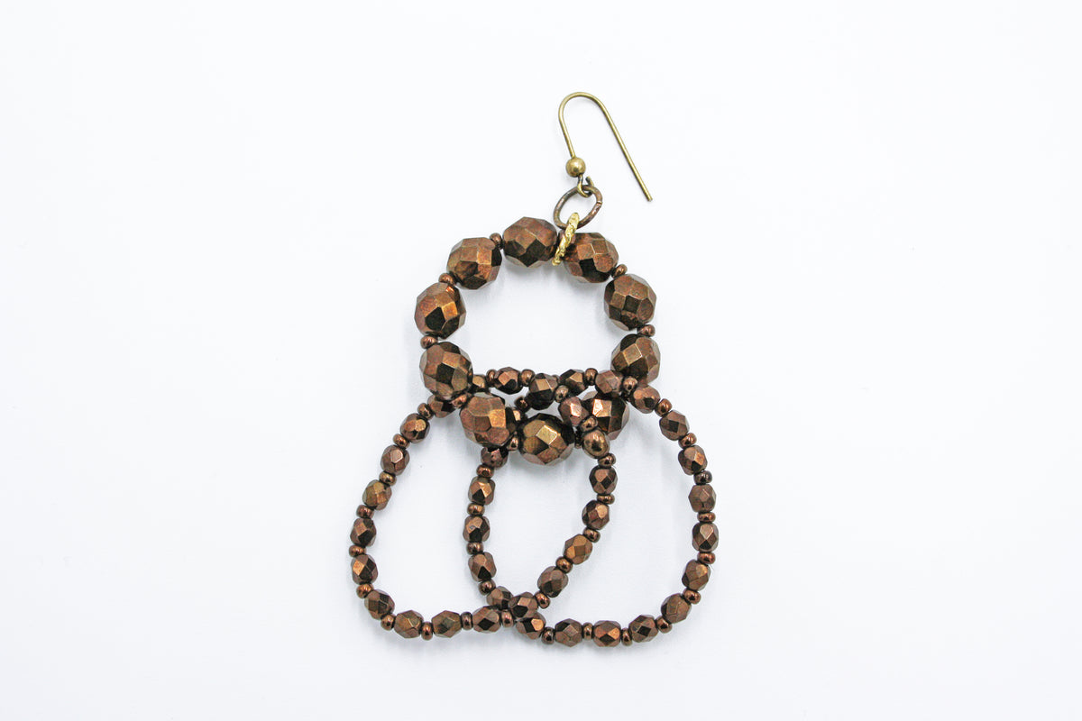 3/4 Hoop Earrings - AVAILABLE IN VARIOUS COLORS