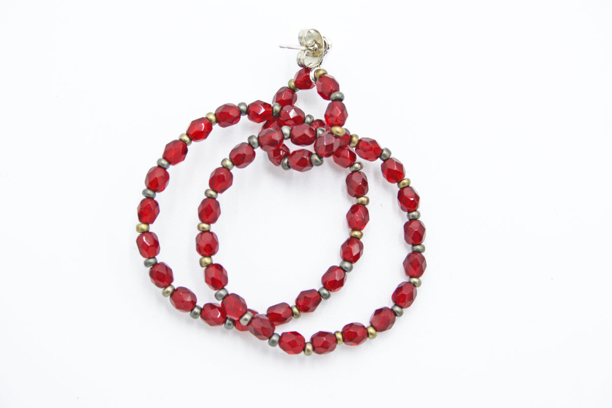 3-Ring Earrings - VARIOUS COLORS AVAILABLE