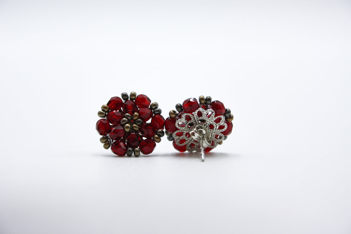 Round earring - VARIOUS COLORS AVAILABLE