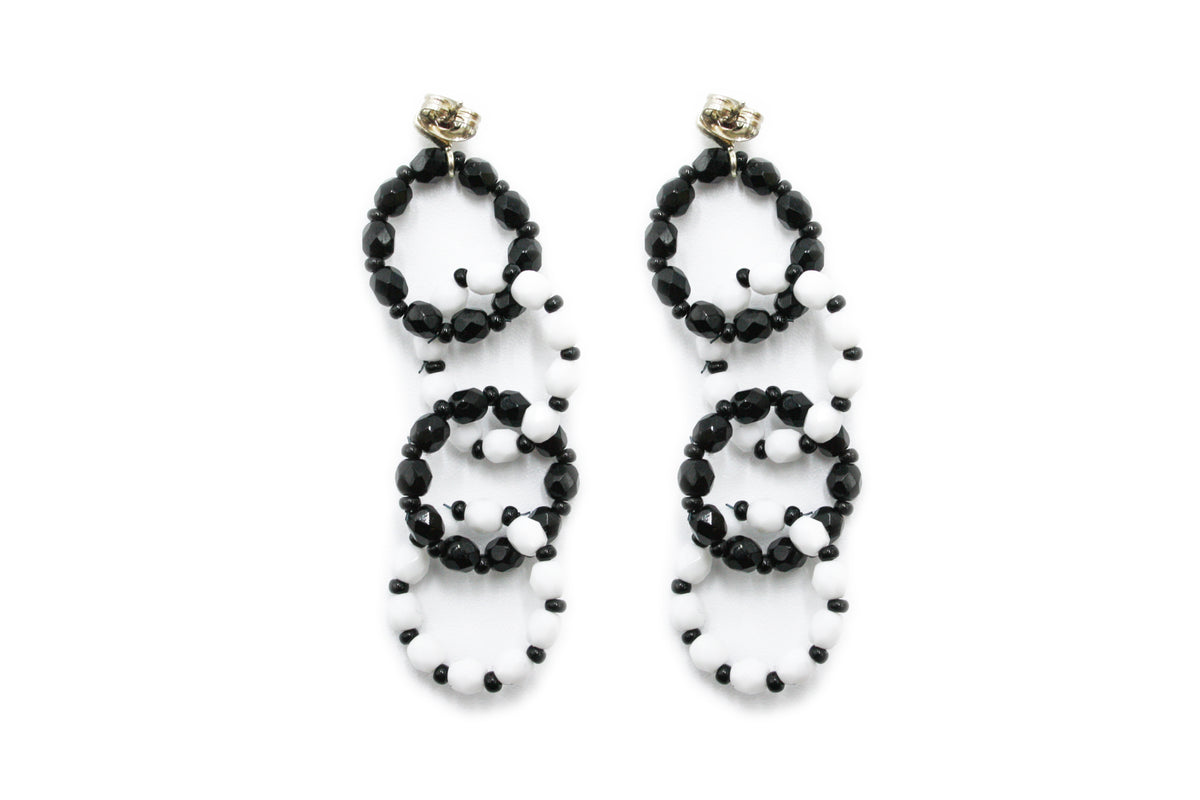 4-ring earrings - VARIOUS COLORS AVAILABLE