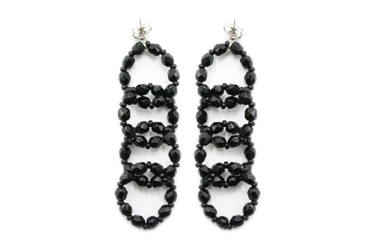 4-ring earrings - VARIOUS COLORS AVAILABLE