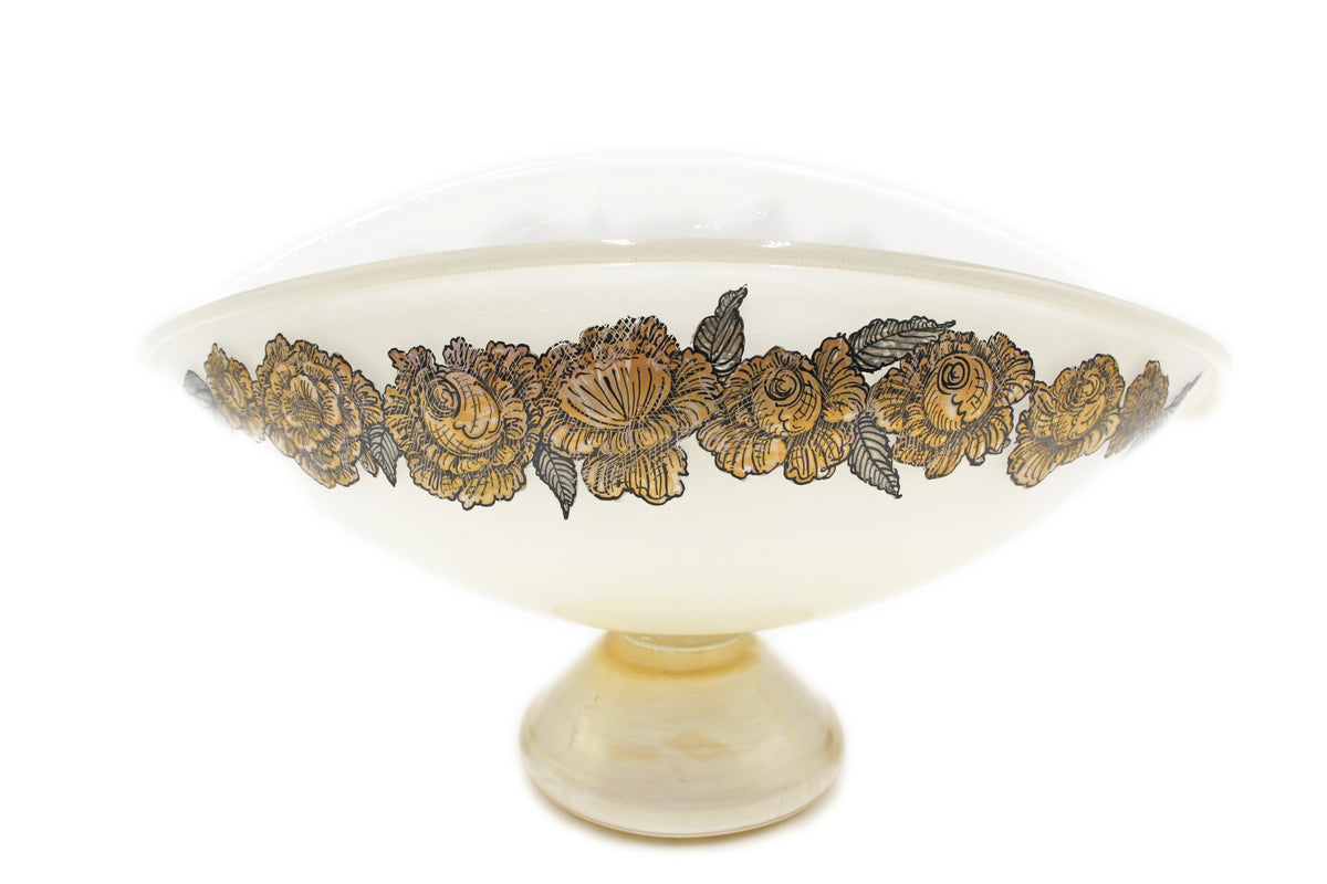 Decorated white cup