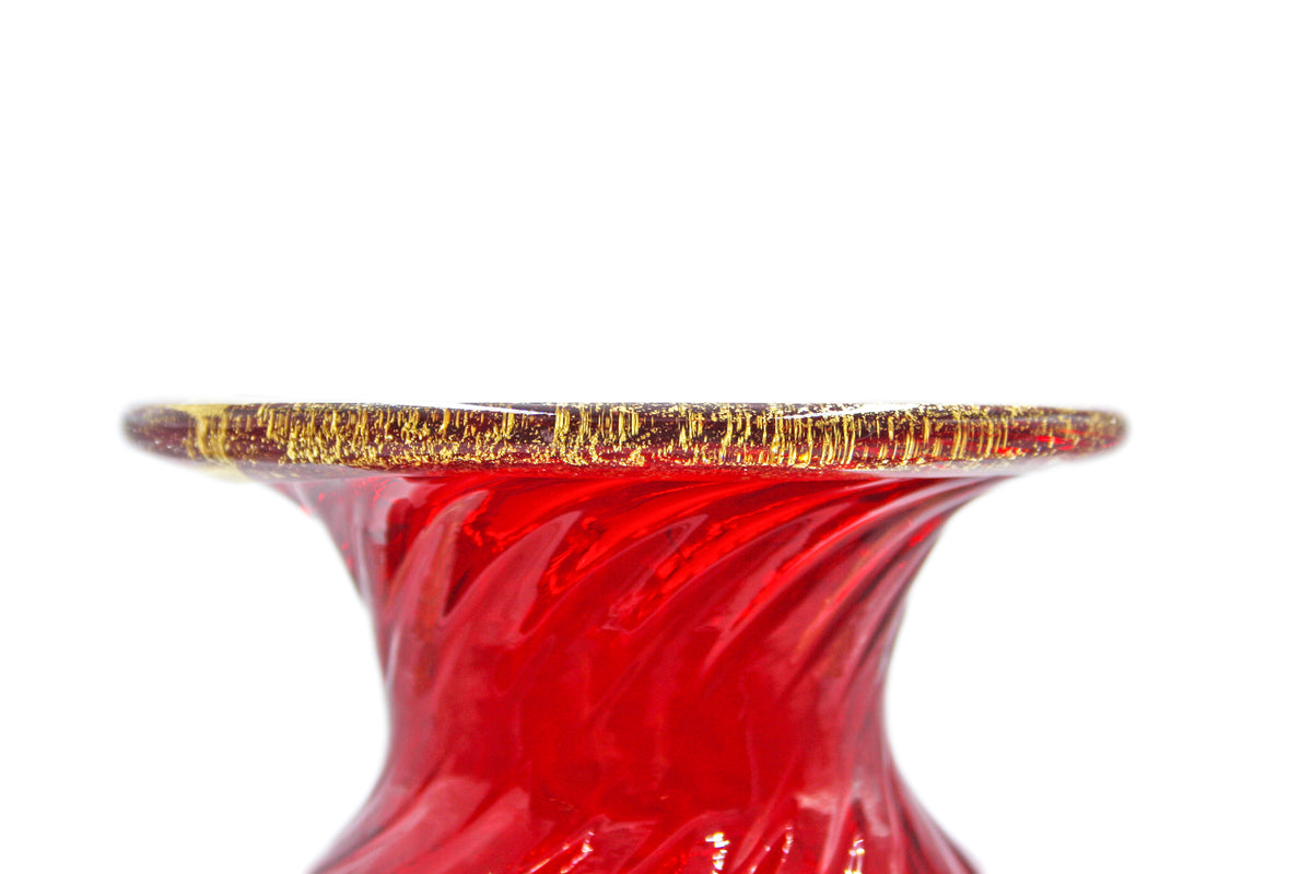 Red bottle with handles