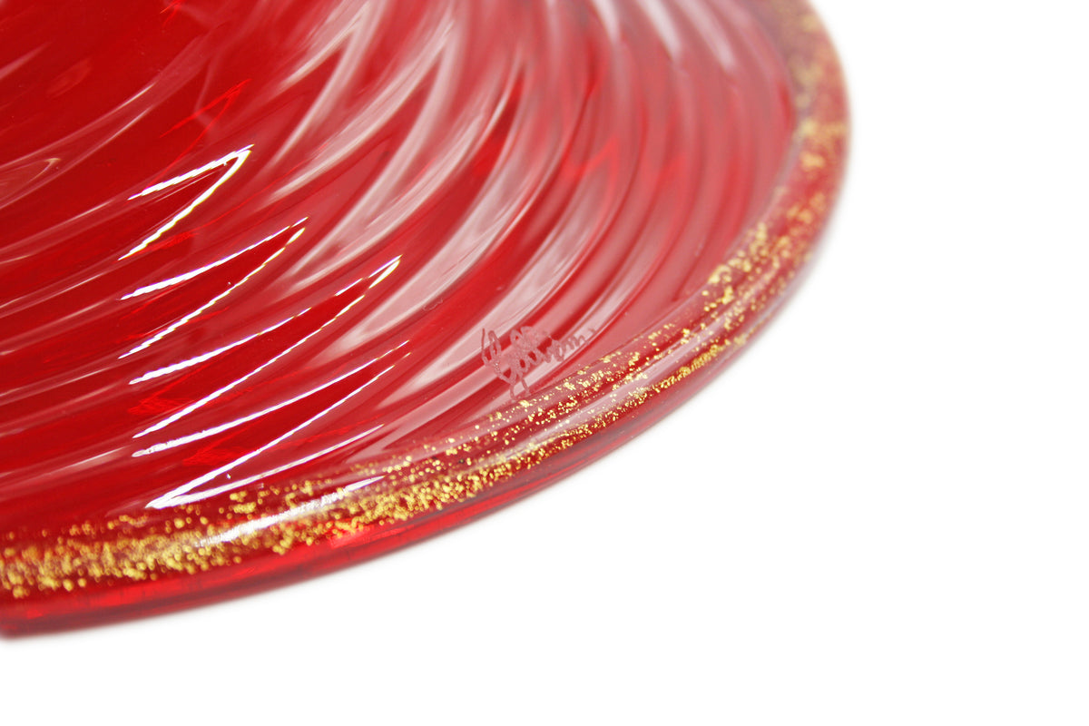 Red bottle with handles