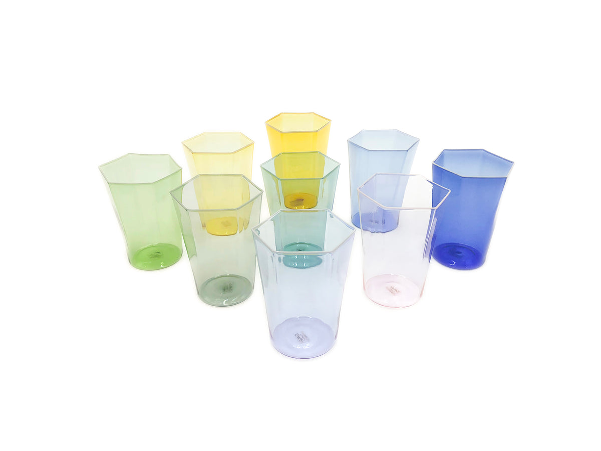 Hexagonal water glass