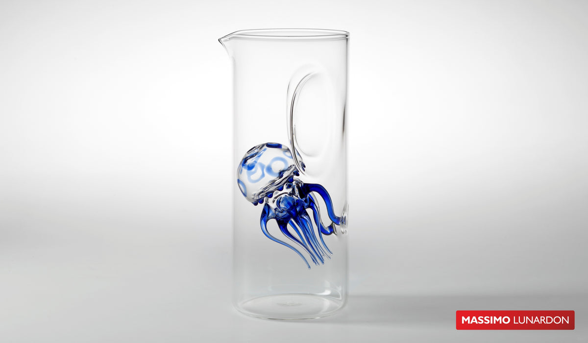 Blue Medusa carafe by Massimo Lunardon