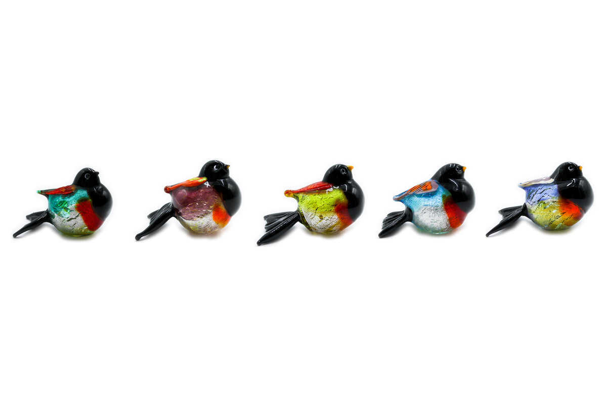 Large colorful birds
